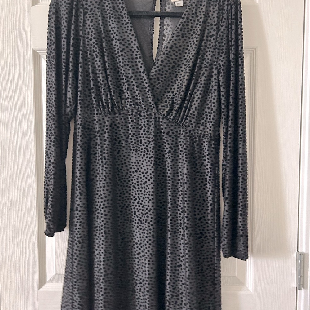 Classic Black Velvet Dress